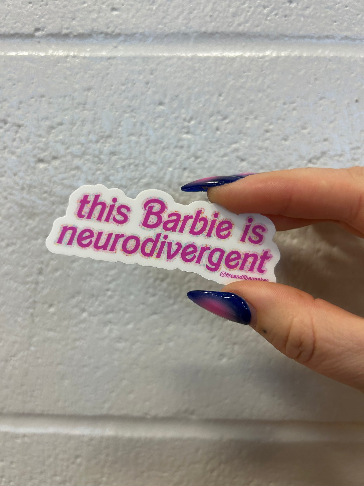 Neurodivergent Barbie Sticker