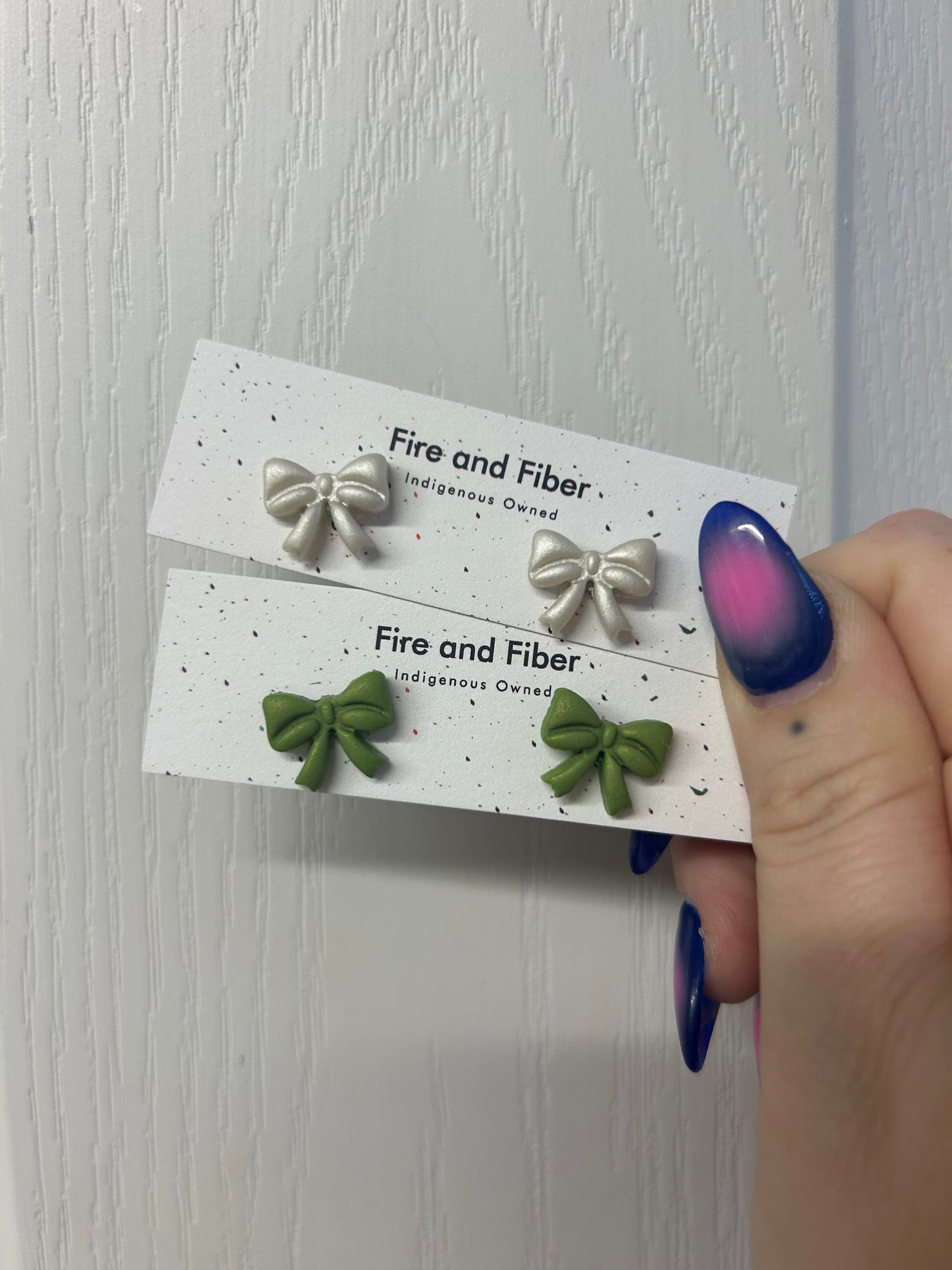 Holiday Bow Studs
