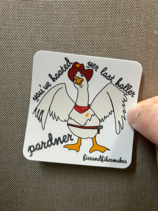 Silly Goose Sheriff Sticker
