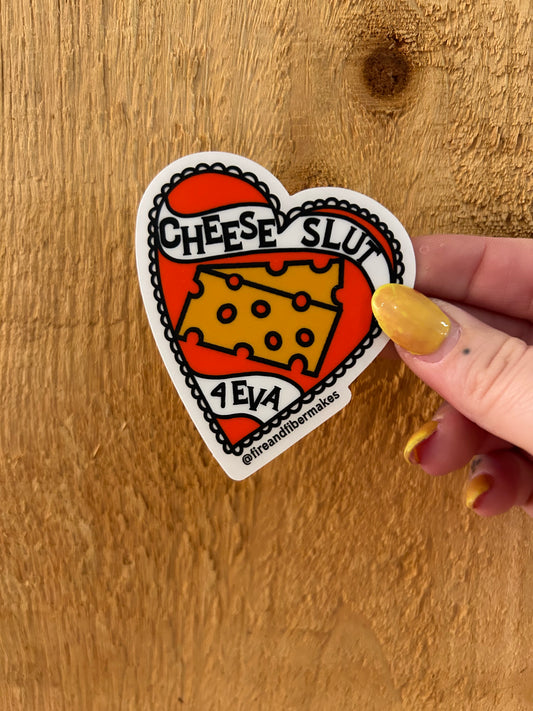 Cheese Lover Vinyl Sticker