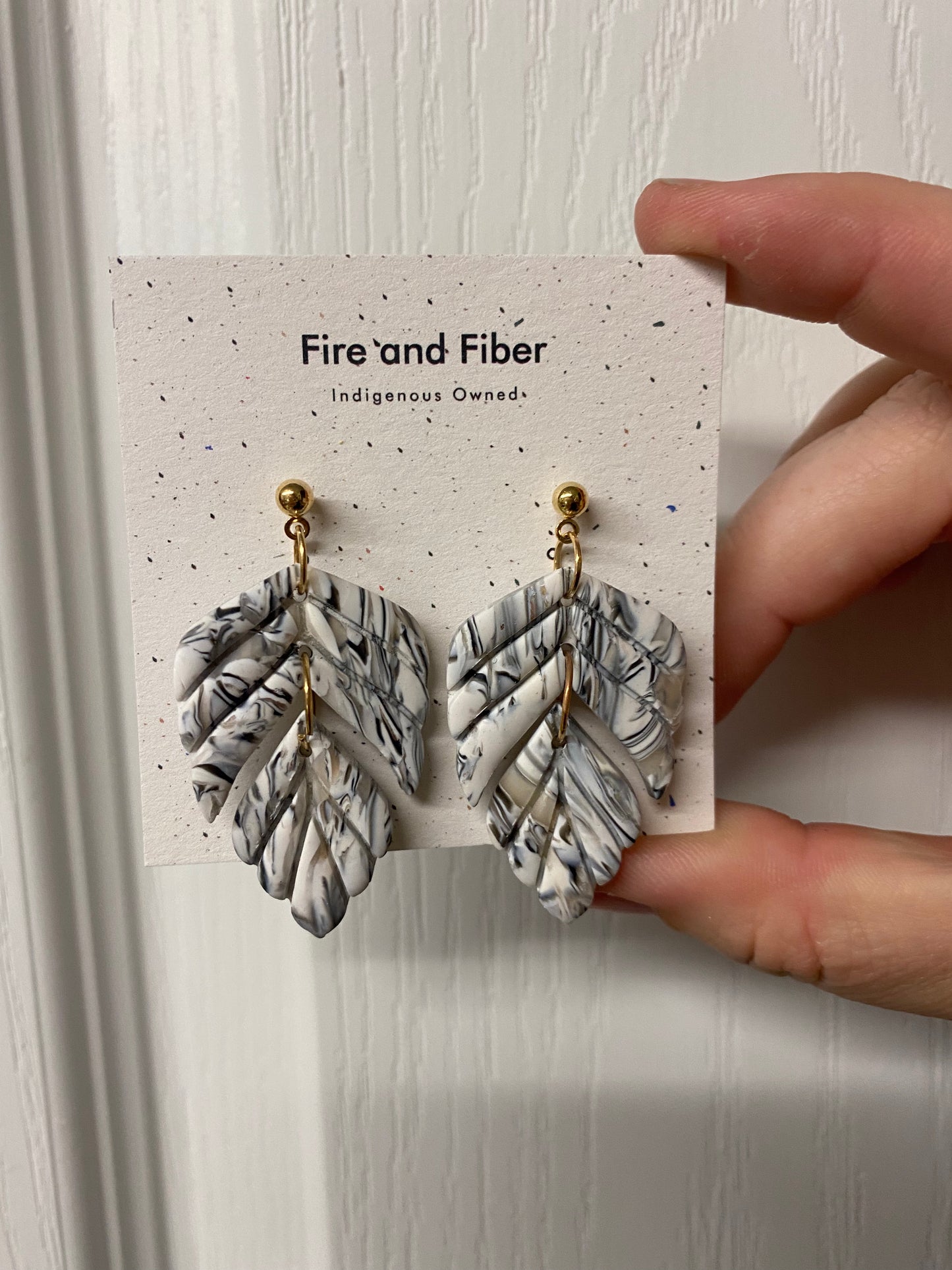 Double Feather Dangles