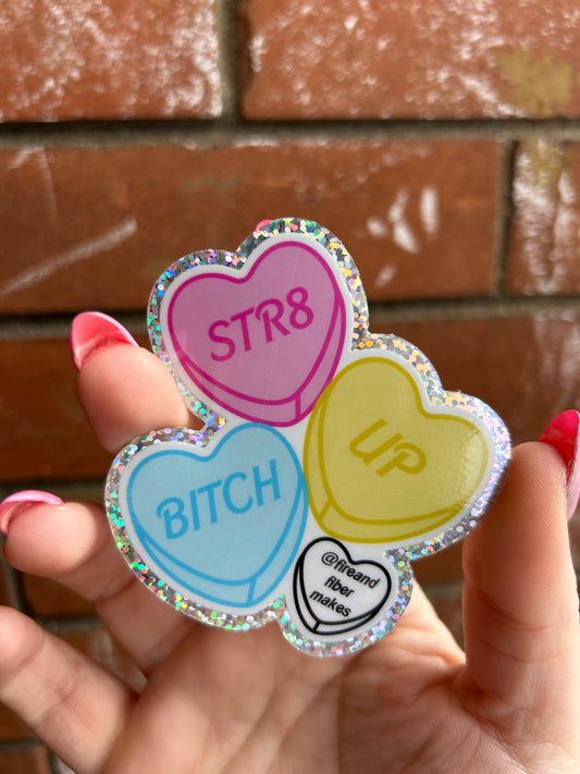 Straight Up B*$@% Vinyl Sticker