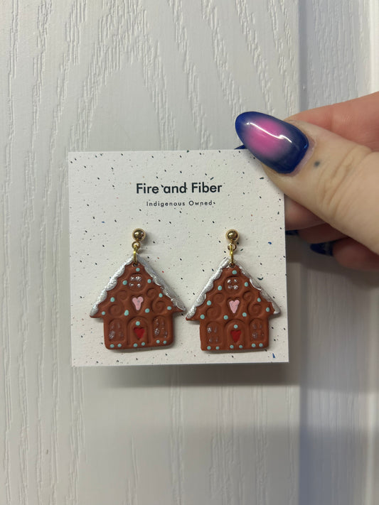 Gingerbread House Dangles