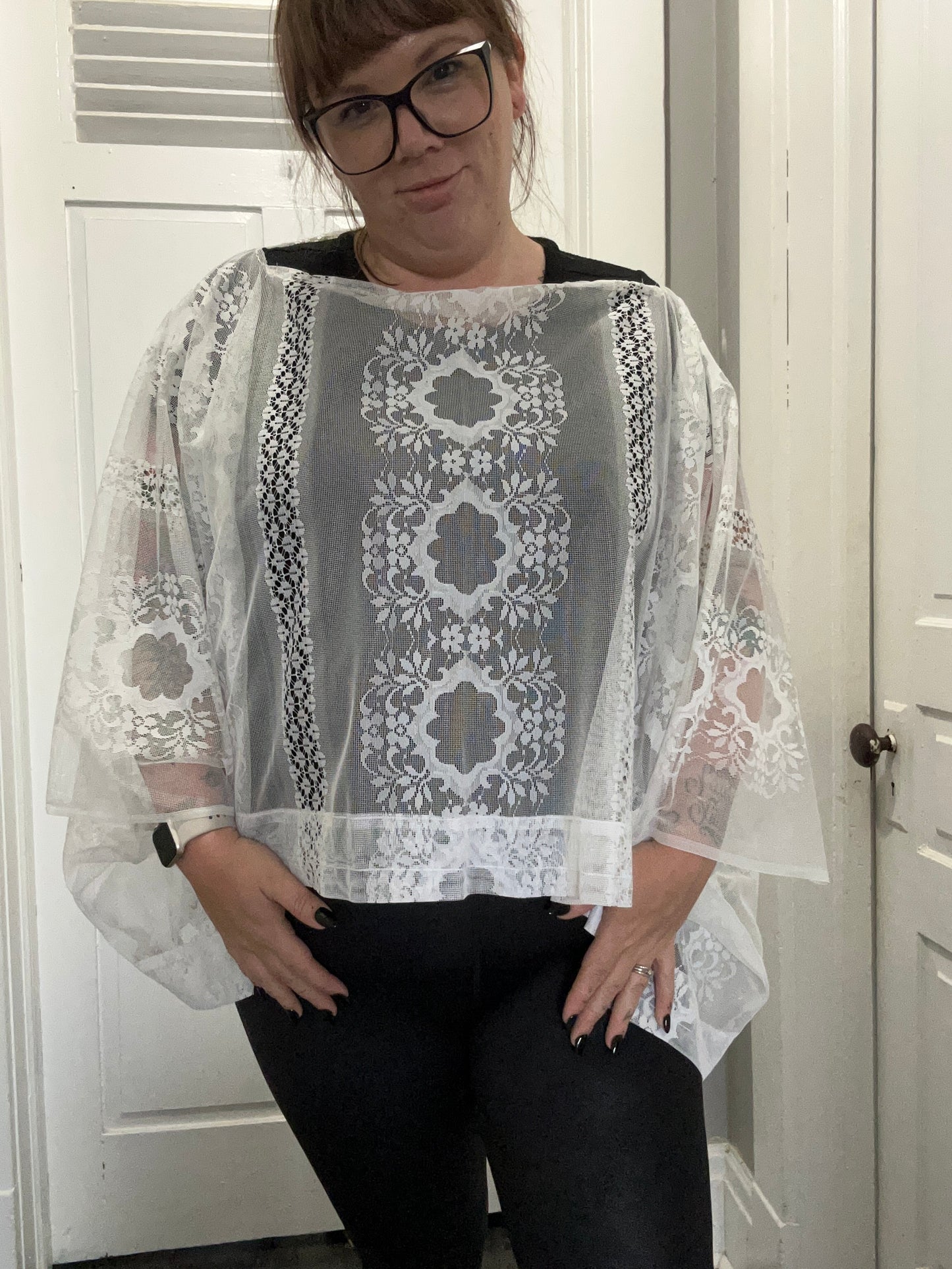 Poncho Crop Top (Upcycled)