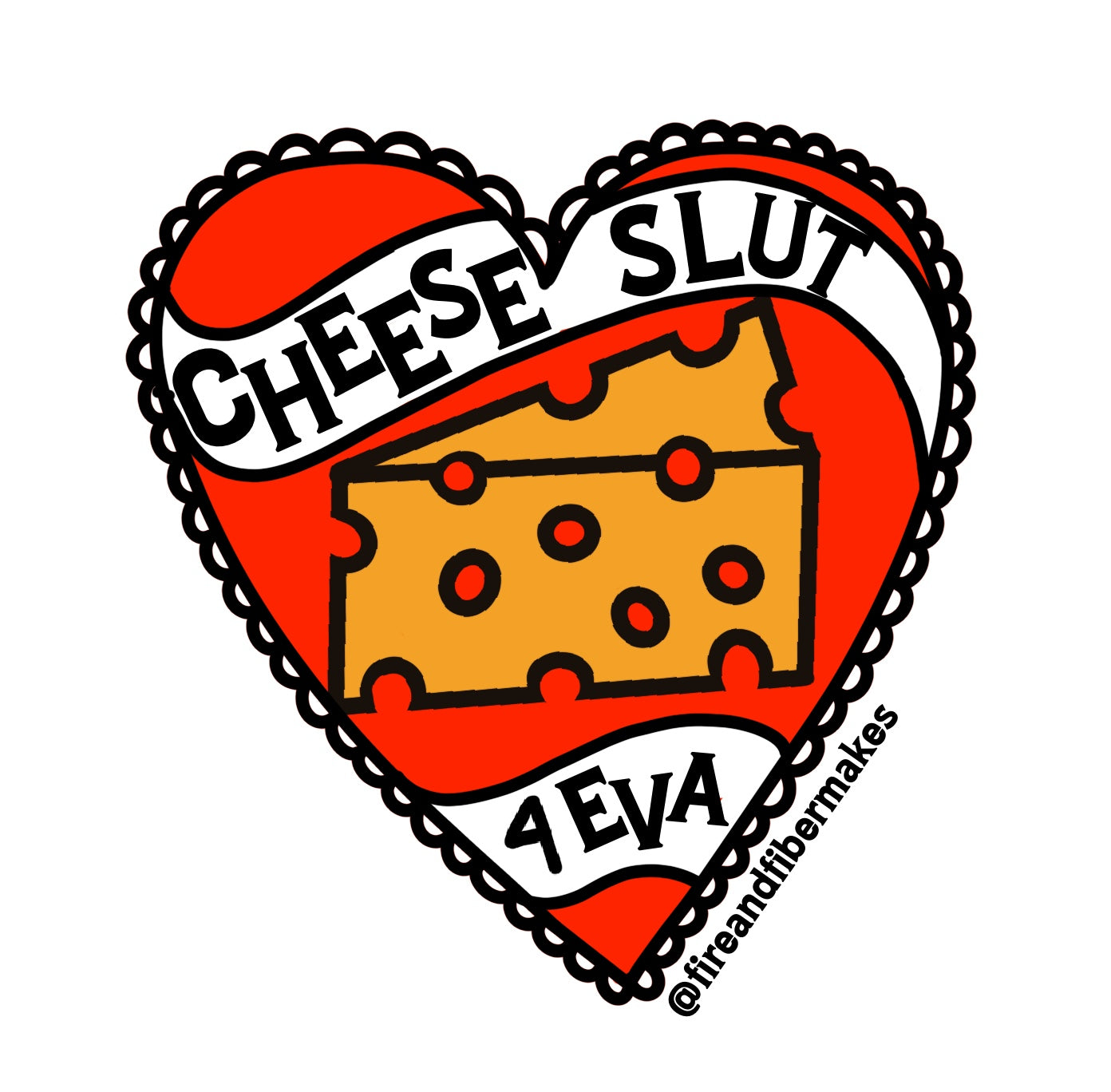 Cheese Lover Vinyl Sticker