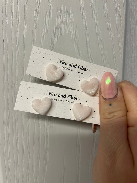 Valentine’s Rose Quartz Studs